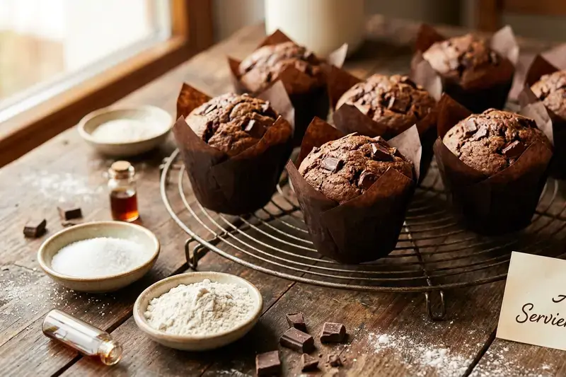Zarter Schoko-Muffin