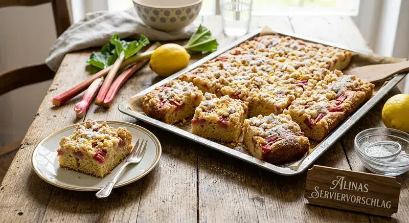 Zarter Zitronen Streuselkuchen