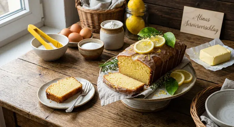 Zarter Zitronenkuchen zum Niederknien