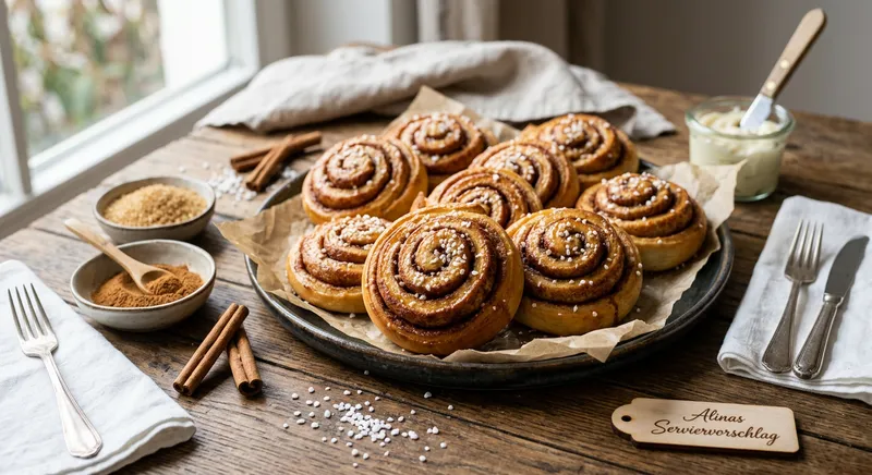 Cremige Zimtschnecken