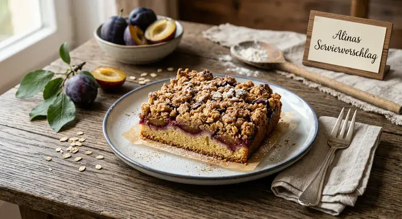 Zwetschgen-Blitzecke Crunchy Crumble